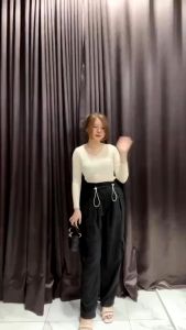 COZYBISS - CELANA CARGO WANITA JAREL PANTS TWISTCONE / CARGO PANT / CELANA KULOT WANITA / CELANA CARGO KULOT WANITA - TERMURAH