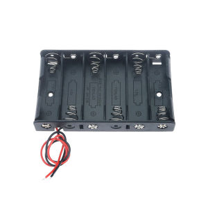 Yuxi 1 Piece AA Battery Case Box 1/2/3/4/5/6 Slots AA Battery Holder AA Storage Box DIY With Leads Series Connection