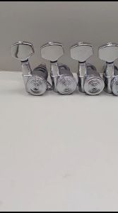 Dryer Tuning Machine Peg Pemutar Senar Locking Knurl 6 In Line Chrome