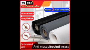 WEFILM Insect Screen Anti Mosquito Net Indoor DIY Custom Mesh Material Fiberglass Screen Customizable Mosquito Bug Room Curtain Mesh