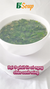 3 hộp/ 15 viên canh ăn liền Rau Ngót Tôm Bằm sấy thăng hoa thực phẩm tiện lợi nhanh chóng B Soup