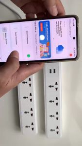 BH 6 tháng-Ổ Cắm Thông Minh Wifi Tuya Smart Life 4 Cổng 4 USB Điều Khiển Từ Xa Hẹn Giờ Tiện Lợi