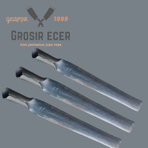 Babat Rumput Ombang Ambeng Mata 2 Asli Baja Per  Pemotong Rumput Manual - Arit Sabit Baja Berkuwalitas - Sabit Babat Semak Belukar Ukuran Panjang 30 cm