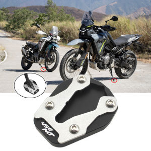 For CFMOTO 450MT Motorcycle CNC Kickstand Enlarge Plate Foot Side Stand Enlarger Extension Support Pad MT450 450 MT 2024 2025