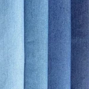 Washed Denim Fabric Cotton Blue Solid Color Thin Light DIY Handmade Dolls Clothing Jeans Skirt Jacket Bag Needlework Material