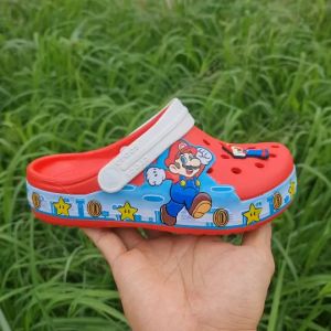 Crocs Fun Lap Kid (สั่งซื้อ1คู่แถมตูตาติดรองเท้าให้ 4 ชิ้น มูลค่า100฿) รองเท้าหัวโตเด็ก รองเท้าเด็กสวยๆ รองเท้ารัดส้น รองเท้าครองลูกค้าเด็ก