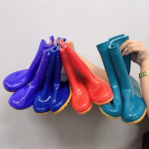 Low Cut Rain Boots (Bota) Children Rainboots Baby PVC Rubber Waterproof Kids Water Shoes (26-40) KM