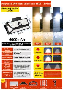 Solar Induction Outdoor Courtyard Light