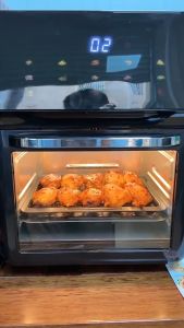 16L Air Fryer Oven Visual Electronic Touch Screen Air Fryers Large Capacity Digital Display Household Smokeless Fully Automatic New French Fries Machine Support Timer Temperature Control Smart Electric Fryer