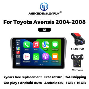 MEKEDE Carplay 2 Din Car Stereo For Toyota Avensis T25 2002-2008 GPS Navigation BT Multimedia Player 9Inch Car Radio Head Unit