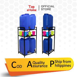 Topehome Water Gallon Rack Stand Stainless Steel Water Container Rack Water Tank Bracket