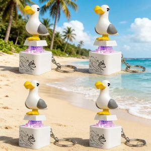 Bandai | 2027Seagull Mine Keychain USB Clicky Keyboard Fidget Button LED Sound Keychain*****