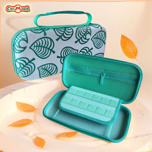 Green Carrying Case Bundle for Nintendo Switch 2  Switch Travel Case Protector for Animal Leaf Crossing