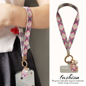 Short Woven Nylon Lanyard for Women Outdoor Mobile Phone Strap Handheld Wrist Cord Anti-Loss Camera String by Hòu Làng Zhě