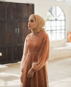 NADINE DRESS EXCLUSIVE - Baju bresmaid Gamis modern Dress brokat baju lebaran terbaru | Gamis pesta Dres Fashion terlaris Baju Dres wanita Gamis Kondangan Muslim Wedding Dres Wanita Remaja Mewah Model Terbaru 2023 NADINE