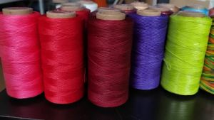 Dây Chỉ Sáp Dệt Bện Dẹt GALACES Dùng Cho May Da 0.8mm/1.0mm/1.2mm Làm Từ Sợi Polyester/rayon Sáp Dệt Tay