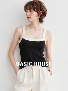 Basic House | Colorblock Sleeveless Spaghetti Strap Tank Top