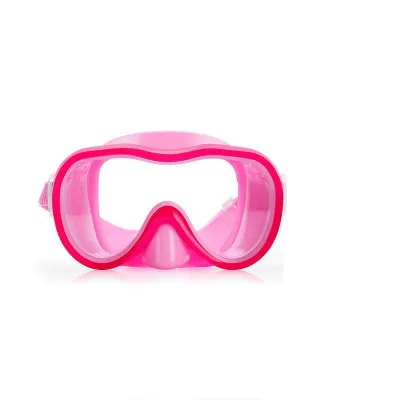 Kids Snorkeling Set Soft Mouthpiece Semi-Dry Breathing Tube Large Frame Dive Goggles