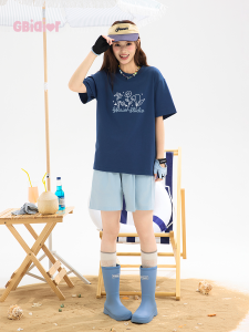 Gbiaior | Hand Painted Retro Design Loose Cooling T-Shirt