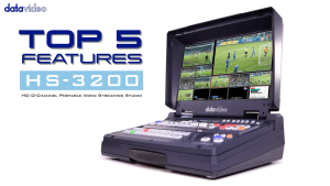 DATAVIDEO HS-3200 HD 12-Channel HD Portable Video Streaming Studio Mobile Cast