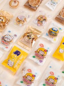 New Year Baking Snowflake Snack Packaging Bag Cookie Biscuit Candy Wrapper Pastillage Sugar Snack Container Universal Design