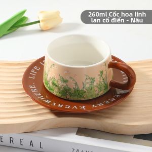 MONGDIO | Bộ Cốc Cà Phê Vintage Sang Trọng