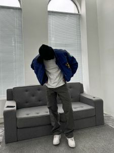 Retro American Cargo Work Pants Slim Straight Commuter Logging Casual Pants Clean Fit Youth Popular All Seasons Straight Tube Pants