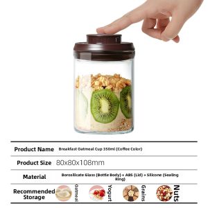 Ankou | Overnight Oatmeal Portable Liquid Glass Cup
