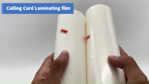 QUAFF Smooth Film Laminating Film Roll for Calling Card Paper 25 Microns 100meter Glossy & Matte