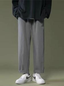 Quần Dài Ống Đứng Thường Ngày Mùa Hè Cho Nam Quần Dài Ống Rộng Phong Cách Nhật Bản Quần Áo Bảo Hộ Lao Động Quần Dài Cotton