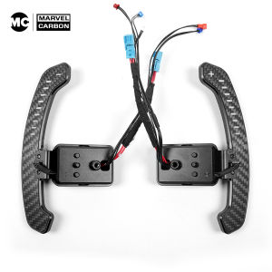 LED Carbon Fiber Aluminum Alloy LED Magnetic Paddle Shifters for Mini F55 / F56 /F57 / F60，A90 Supra MK5