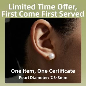 Natural Freshwater Pearl Earrings 18K Gold