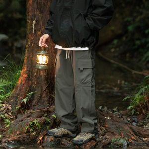 HetingHOME | Hetinghome Loose Fit Outdoor Cycling Pants For Men Casual Loose Style Couples Workwear Polyester Fiber All Season Long Trousers