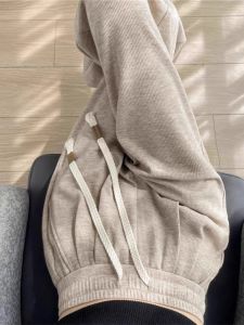 Quần Ống Rộng Dệt Kim Cao Cấp Cạp Cao Cho Nữ Mùa Xuân Hè 2025 Phong Cách Mới Quần Ống Rộng Thoải Mái Rộng Rãi