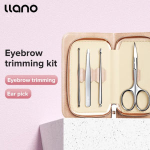 llano 4PCS Manicure Tool Set Nail Clippers Set with Cutics Removal Premium Personal Manicure with Leather Case