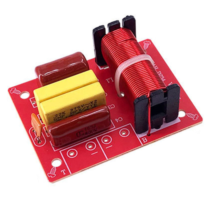 80W 2-Way Speaker Crossover Filter - HiFi Audio Treble Bass Frequency Divider