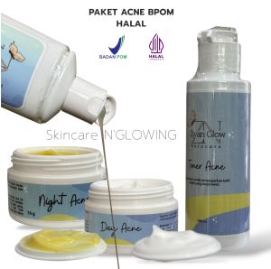 Ziyan Glow Skincare Paket Acne jerawat BPOM dan KLINIK