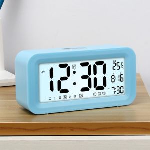 MONLEYTA | Smart Alarm Clock Powerful Wake-Up Tool For Students Boys And Girls Multifunctional Electronic Time Clock ABS Shell Battery Powered