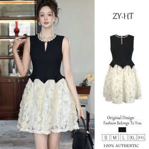 ชุดเดรสผู้หญิงทรงเอไลน์ชุดเดรสใส่ไปทำงานชุดสีดำชุดลูกไม้แต่งตัวชุดเดรสแต่งงานหรูหราชุดเดรสปาร์ตี้ชุดราตรี11543