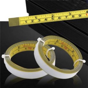 Self-Adhesive Metric And Imperial Scale Ruler 1-5M Measure Steel Miter Saw Scale Miter Track Ruler For Router Table Saw T-track