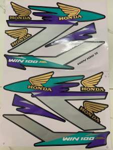 Bộ tem honda Win 98 màu đen hàng nhập Thái Lan chất lượng cao dành trang trí riêng cho dòng xe này tem in lụa màu sắc cực đẹp và bềngiá bán cực tốt bán lẻ như bán sỉ