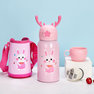 Cốc Giữ Nhiệt Inox 316 Cốc Uống Nước Ống Hút Trẻ Em Hai Công Dụng Bình Nước Chống Rơi Cầm Tay Em Bé Nam Nữ Học Sinh Tiểu Học