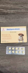 Heartworm Shield - Xổ Giun Tim Giun Móc Giun Tròn Ve Ghẻ cho Chó 57kg đến 11kg