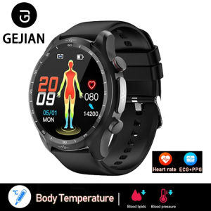 GEJIAN Mens Smart ECG and Blood Pressure Health Watch 1.39-inch 360 * 360 HD Touch Screen 5.1 Bluetooth Connection Smart Watch
