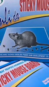 Shenlida Sticky Mouse Board - Insect Bait - Household Pest Control - Adhesive Trap - Mouse Catcher - Blue Packaging