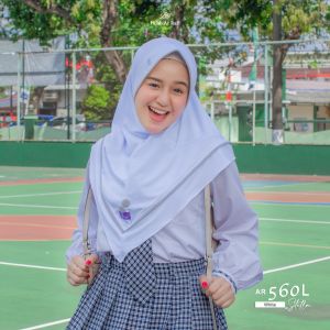Jilbab hijab kerudung bergo krudung wanita anak sekolah SMP SMA jersey instan terbaru new terlaris terkini modern murah viral 2023 Arrafi AR 560 L  adem mudah di bentuk cantik pet antem bahan stella cantik bayar di tempat COD gratis ongkir