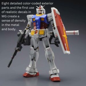 MG RX-78-2 Gundam Ver 3.0 Original Bandai Ready Stock Master Grade 1/100 Model Kit Gunpla Gundam Gang