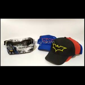 Topi Batman Anak Laki-Laki Bordir Timbul