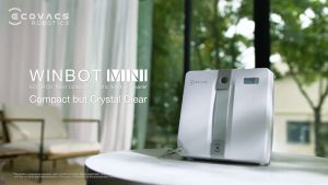 [2025 NEW] ECOVACS Winbot Mini Window Vacuum Cleaner | Compact Size | 7500PA | Anti-fall Protection | Spot Cleaning | [1 Year Warranty]