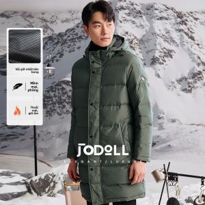 JODOLL | Áo Khoác Lông Vũ Ấm Áp có Mũ Trùm Đầu Có Thể Tháo Dỡ